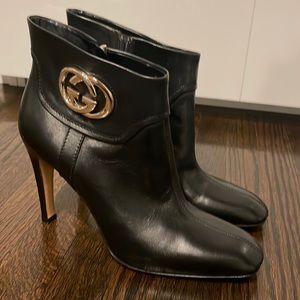 Gucci leather ankle boots NWOT